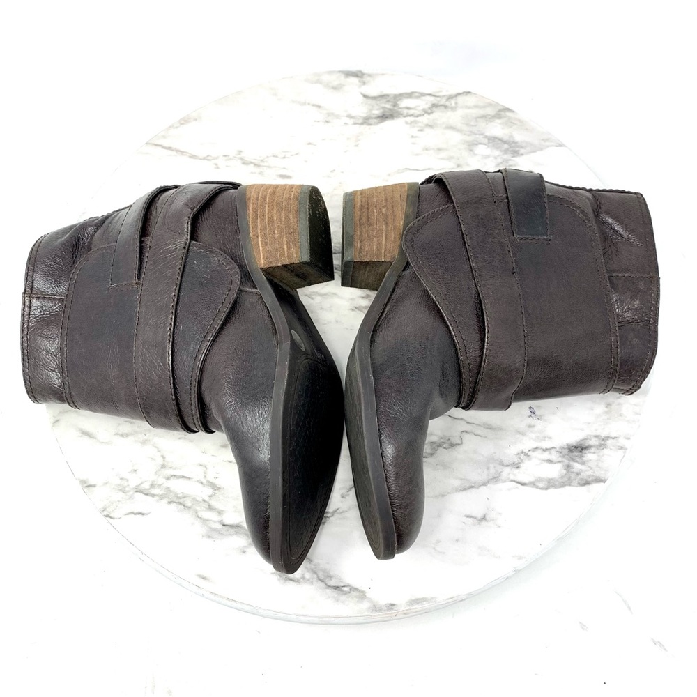 Jessica Simpson Teagan Wrap Harness Boots 5/35 Petite Western Bohemian Moto Edgy - Picture 7 of 13